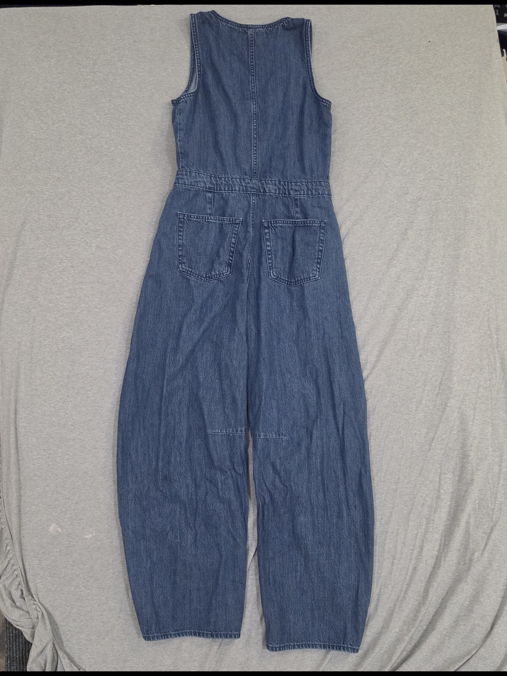 Universal Thread Sleeveless Denim Barrel-Leg Jumpsuit - Blue - Picture 6 of 10